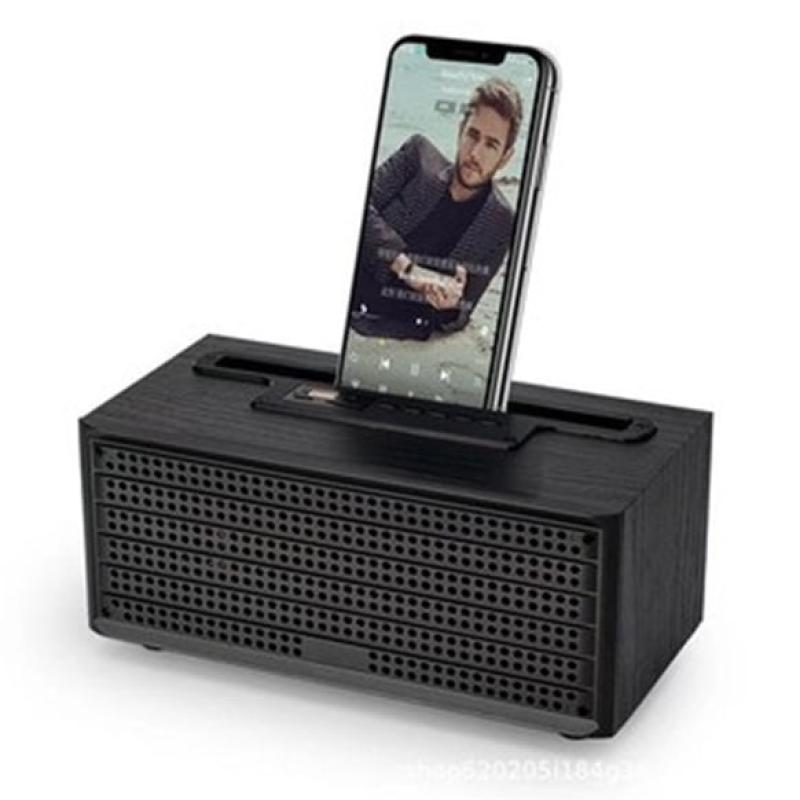 Ahşap Bluetooth Hoparlör XM-5C Telefon Standı Extra Bass Wooden Speaker