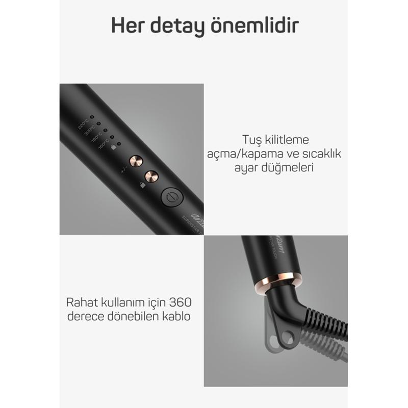 ARZUM AR5068 Superstar Touch Saç Düzleştirici Fırça
