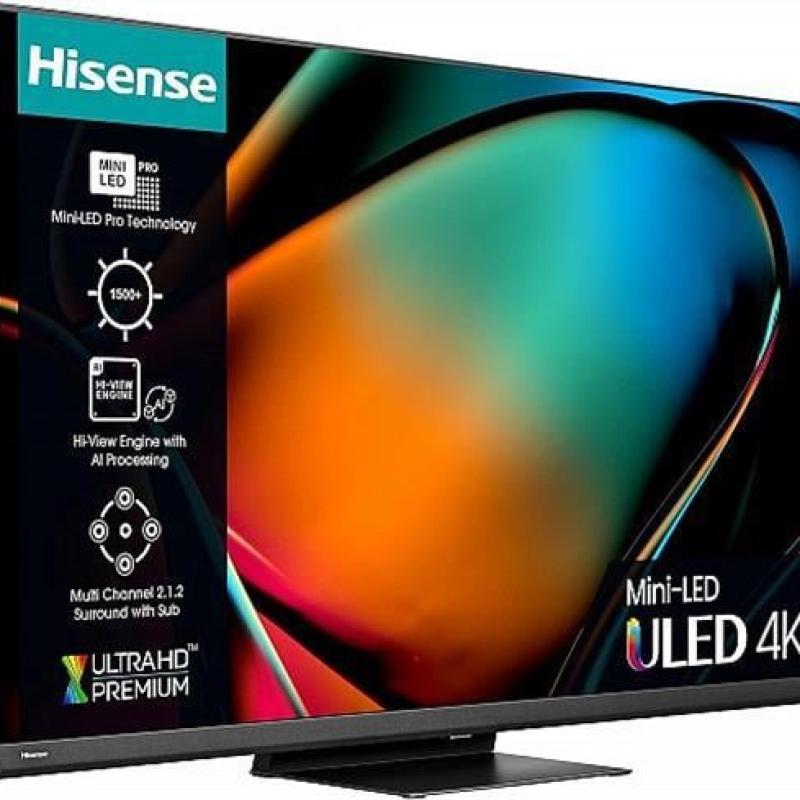 HISENSE 75U8KQ 75'' 4K QLED MINI LED SMART TV