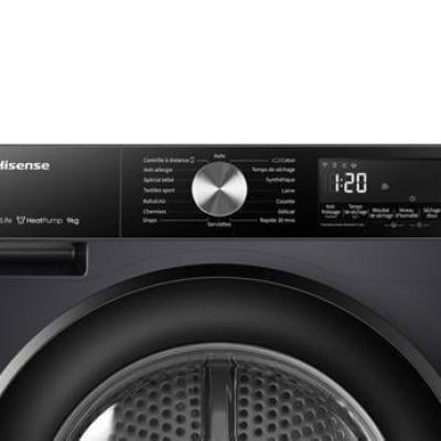 HISENSE 9 KG. A+++ WIFI INV ÇAMAŞIR KURUTMA MAKİNESİ SİYAH DH3S902BB3