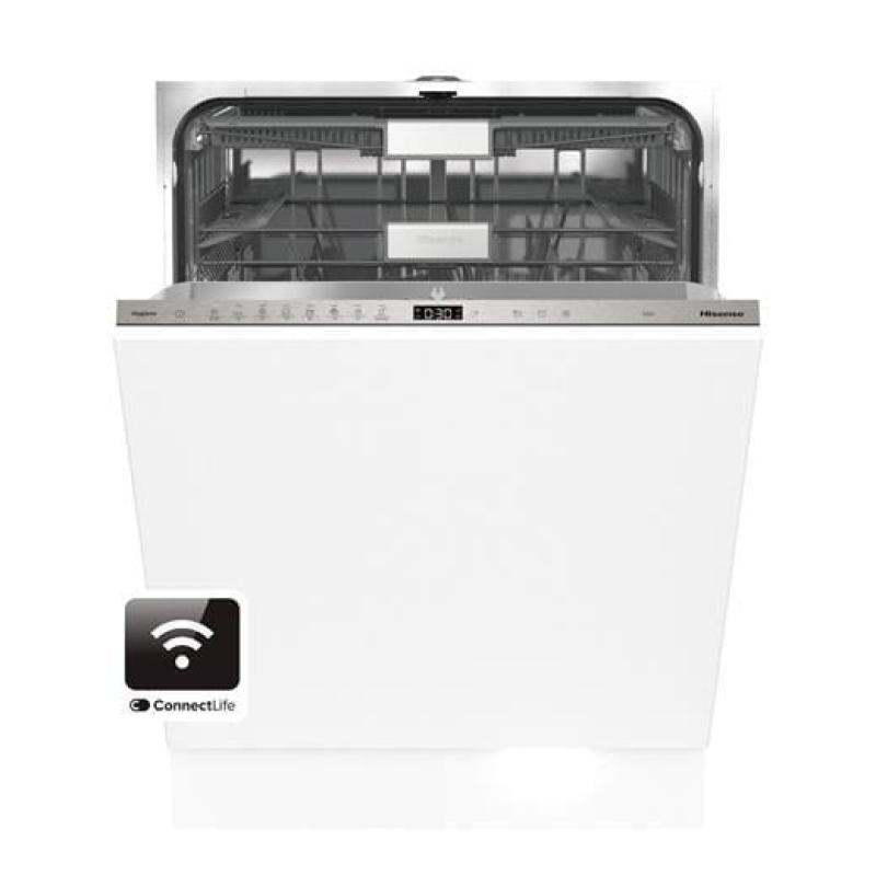 HISENSE 7 PROG. 16 KİŞİLİK A+++ INV. WIFI TAM ANKASTRE BULAŞIK MAKİNESİ HV693C60AD