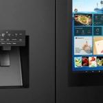 HISENSE 577 LT. 4 KAPILI GARDIROP TİPİ NO FROST SU ve BUZ HAZNELİ EKRANLI BUZDOLABI SİYAH RQ760N4IFE