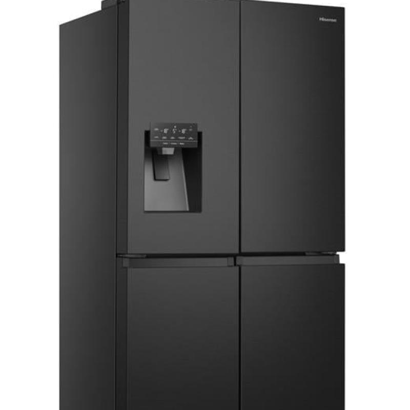 HISENSE 584 LT. 4 KAPILI GARDIROP TİPİ NO FROST SU/BUZ HAZNELİ SİYAH BUZDOLABI RQ760N4SBFE