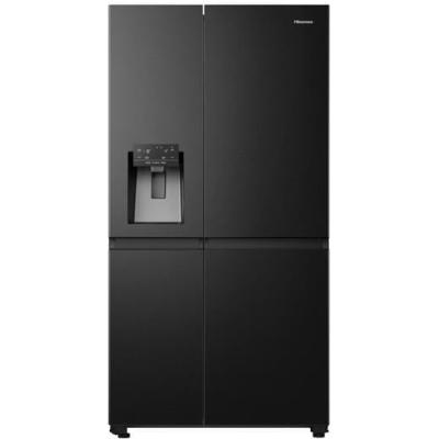HISENSE 632 LT GARDIROP TİPİ NO FROST SU VE BUZ HAZNELİ BUZDOLABI SİYAH RS818N4TFE
