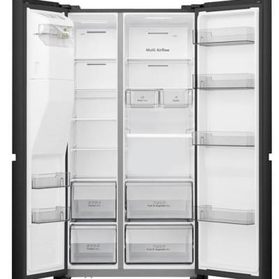 HISENSE 632 LT GARDIROP TİPİ NO FROST SU VE BUZ HAZNELİ BUZDOLABI SİYAH RS818N4TFE