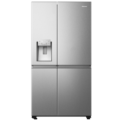 HISENSE 632 LT GARDIROP TİPİ NO FROST SU VE BUZ HAZNELİ BUZDOLABI İNOX RS818N4TIE