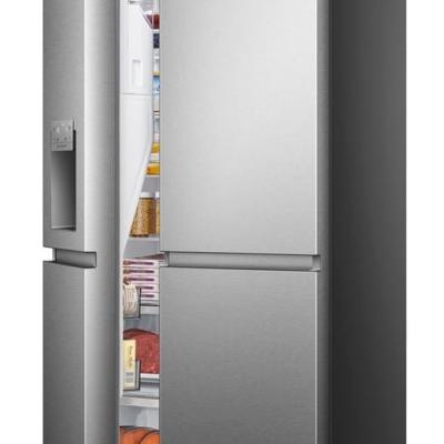 HISENSE 632 LT GARDIROP TİPİ NO FROST SU VE BUZ HAZNELİ BUZDOLABI İNOX RS818N4TIE