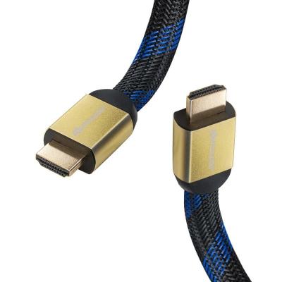Powermaster 1.8 Metre 3D 4K Uyumlu 1.4V Gold Yassı Örgülü HDMI Kablo