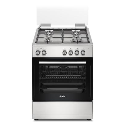 Simfer Multi Turbo Fırın, Inox 56 Litre, 4 Gözü Gazlı, Grill Fonksiyonlu, LPG Dönüşümlü, 60 cm1245