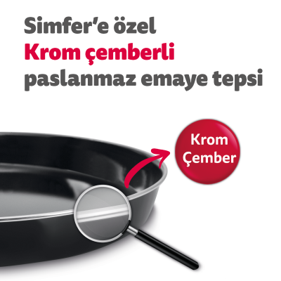 Simfer 4552 Turbo Beyaz Midi/Mini Fırın, 1400W, 45 Litre